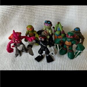 TMNT Half Shell Heroes FOOT SOLDIER FISHFACE RAPHAEL DONATELLO M